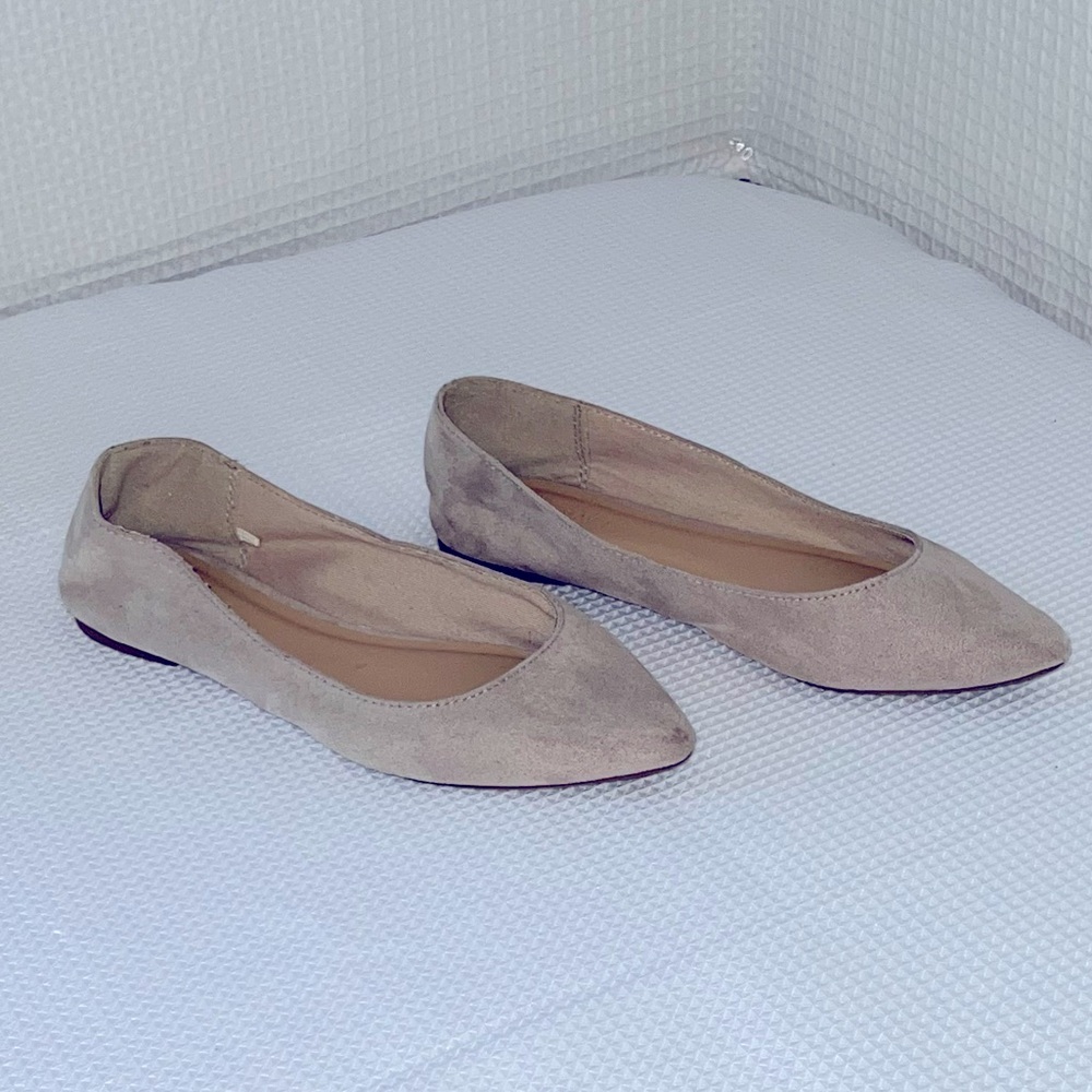 Old Navy, Tan, suede, flats, size 6